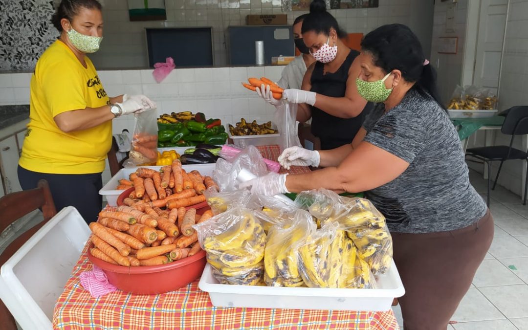 As comissões de apoio as famílias nos territórios atuaram no enfrentamento a questão da fome na pandemia.